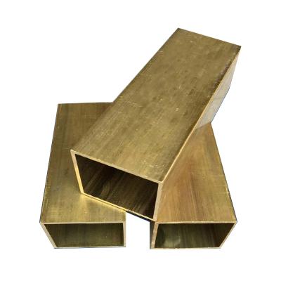 China Heater Customized Length And Diameter Cavity Brass Square Water Tube / Tube / Pipe 1-120 mm for sale