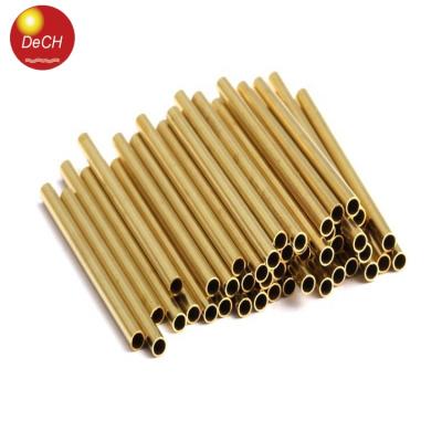 China Water Tube/Flexible Brass Hollow Round Pipe Heater Tube Customized Seamless Polished Capillary for sale