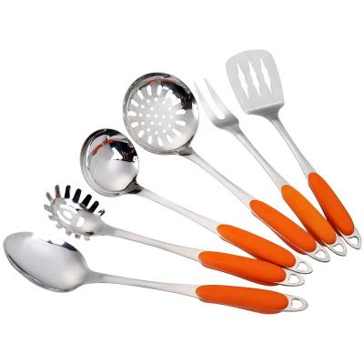 China Sustainable High Quality Heat Resistant Handle Stainless Steel Kitchen Utensils for sale