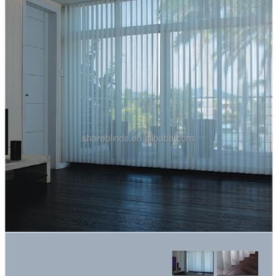 China Fashionable Style Hanas Sheer Shade Vertical Blind With Sheer Slat for sale