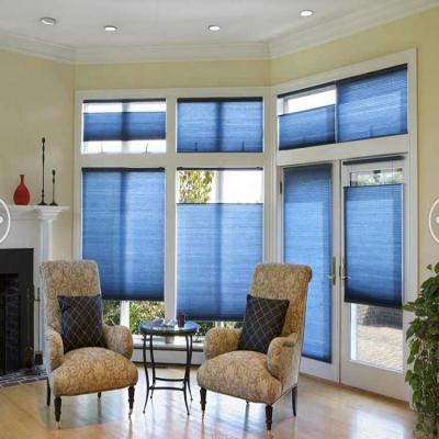 China New Modern Design Single Top Cordless Down And Base To Cordless Cellular Honeycomb Blinds for sale