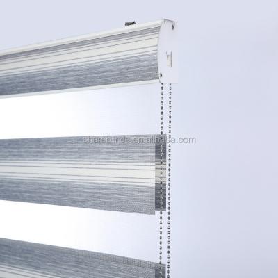 China Quick Fix Quick Fix Style Roll Curtain Zebra Windows With Roller Blind Cover for sale