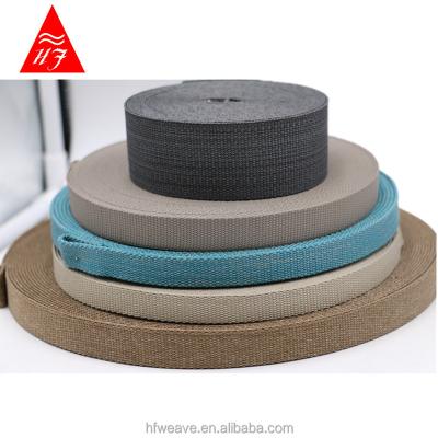 China Durable Surface Flat Olefin Woven Webbing Webbing With Mix Color for sale