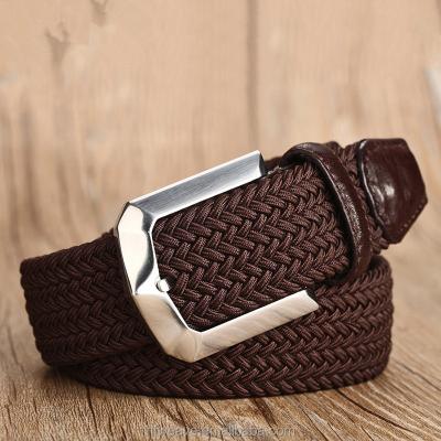 China Simple Face Band Elastic Strap Knitting Braided Belt For Men And Women for sale