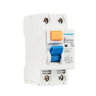 China Magnetic ID Type 2P 100A 100mA 300mA Electrical Residual Current Circuit Breaker RCCB With CE CB Semko Certification Approvals ECA1-100 for sale