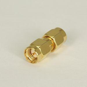 China Gold Plated Straight Male To Male SMA Adapter For Coaxial Connectors for sale