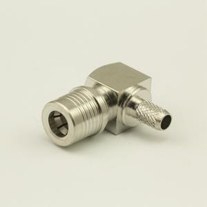 China QMA Crimp / Clamp Plug RF Coaxial Connector For G58 RG316 RG405 for sale