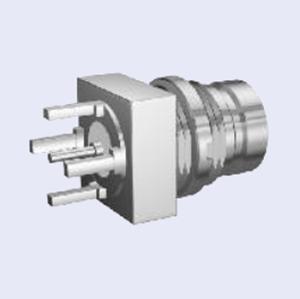 China 75 Ohm L9(1.6/5.6) Female Rf Coax Connector Straight PCB Mount Connector for sale