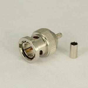 China Conector de anteparo impermeável masculino de BNC, conectores do co-axial de RG316 RG174 BNC à venda