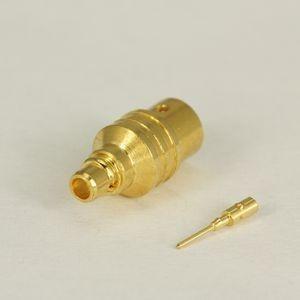 China Straight MMCX RF Connector , Right Angle Solder Mmcx Jack Connector for sale