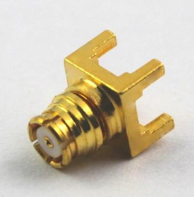 China Straight PCB SMP RF Connector , SMP Female Connector Glass Gaskets for sale