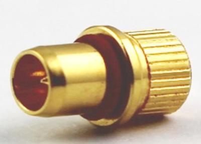 China Ouro de bronze mini conectores co-axiais chapeados do conector reto de BMA RF à venda