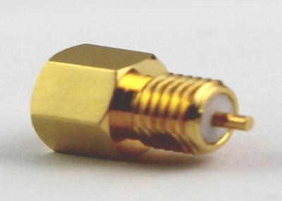 China A frequência masculina fêmea de bronze do conector coaxial 18GHz com RG142 cabografa à venda