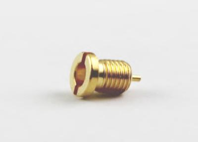 China O ouro de bronze chapeou o conector coaxial reto do RF do conector de cabo MCX até 6GHz à venda