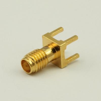 China Jack SSMA Female Connector PCB Mount Straight Or Right Angle Custom for sale