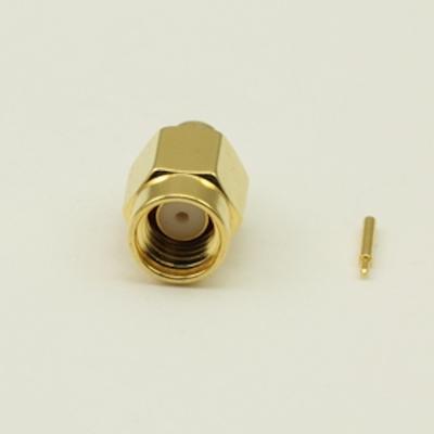 China PCB OSSM SSMA RF Connector Plug Straight Male Connector PTFE Insulators for sale