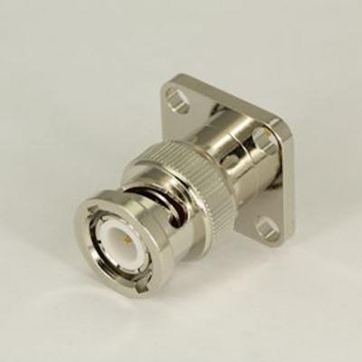 China Beryllium Copper Female BNC Panel Mount Connector For Electronic Equipment for sale