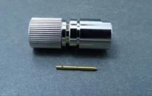 China Metal Straight Rf Coax Connector L9 Male Connector With Clamp Cable Jacks for sale