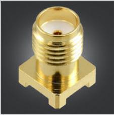 China High Mechanical Strength Pcb Mount Sma Connector 50 Ohm Impedance ISO9001 for sale