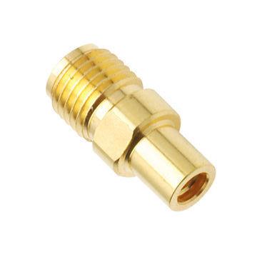 China Coaxial Connectors SMA Jack To SMP Jack Adapter Brass Body With Gold Plated ISO9001 for sale