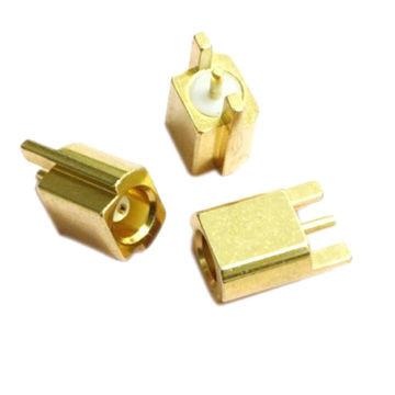 China 50 / 75ohm conector hembra de la impedancia MCX para el PWB con el oro de 2 piernas plateado en venta