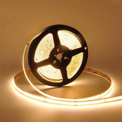 China IP68 480Leds 3000K Warm Flexible COB Led Strip Light for Kitchen Living Room TV Backlight Cabinet High Brightness for sale