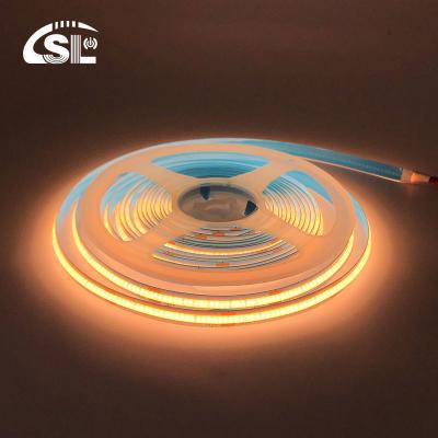 China Waterproof COB Led Strip Light IP20/IP65 8mm 12V24V 320Leds 2700K One Centimeter Cut 3- for sale