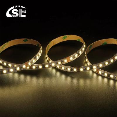 China 115lm/w Smart Flowing Chase Running 12V24V 8mm 120leds 3000K Warm White Electroplate SMD2835 LED Strip Light for sale