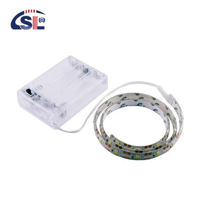 China Waterproof IP65 5V 120leds 8mm 3000K Warm White Electroplate SMD2835 Led Strip Light for sale