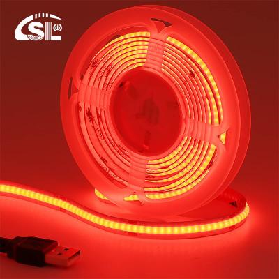 China 12V Dimmable Red COB LED Strip Light for Indoor and Outdoor Decoration 8mm 320 LEDs for sale