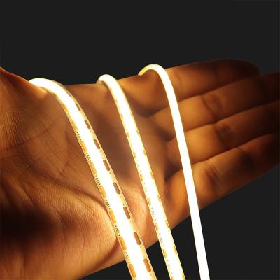 China High Brightness DC12V24V 8mm10mm 480Leds 3000K Warm COB Led Strip Light NO-Waterproof for sale