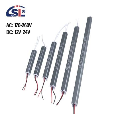 China 24V Small Slender Strip Switching Power Supply for Driving Power and Constant Voltage for sale