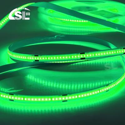 China Electroplate COB 24v COB 320Ds 8mm Ra 85 Green LED Light Strip -20 - 45℃ for sale