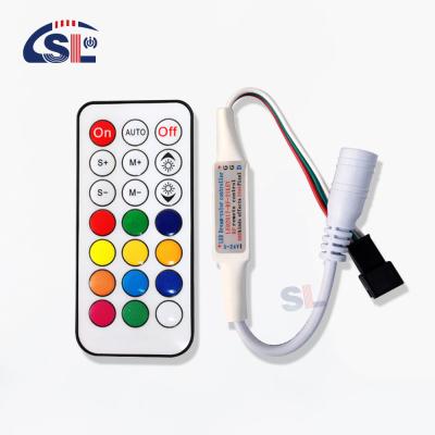 China 20-60 Degree Mini RF Remote Controller for WS2811/WS2812B/WS2813/USC1903 Pixel Light for sale