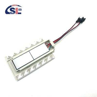 China SL 12v Split Two Buttons Three Colors LED Smart Defogger Touch Switch Sensor 11.8cm*6.6cm*1.3cm for sale