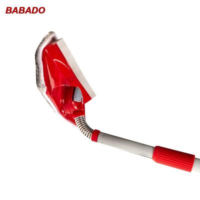 China BABADO Microfiber Viable Window Squeegee For Screen Shower Squeegee Spring Connector Rubber Window Glass Gleaner for sale