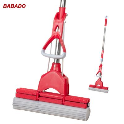 China BABADO Magic Mop 27cm 28cm Double Rollers Self Squeeze Roller PVA Sustainable Sponge For Floor Cleaning for sale