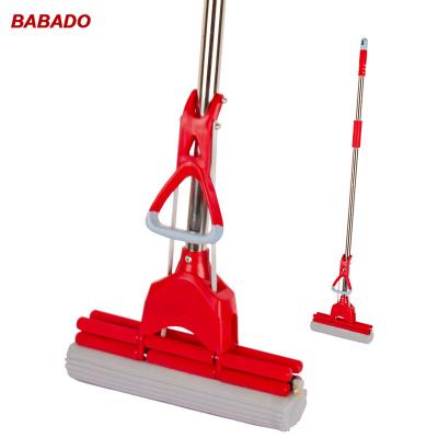 China BABADO 27cm Sustainable High Quality Household Tools 28cm Double Rollers PVA Sponge Compression Cleaning Mop for sale