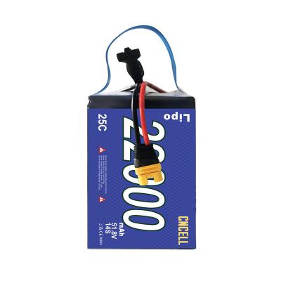 China Custom UAV Drone Factory 12S 22000mah 25C LiPo Battery For Agriculture Drone for sale