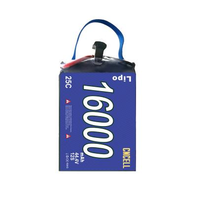 China Good Quality UAV Drone Lipo 12s Battery 16000mAh Li Polymer For Agricultural Sprayers Drone for sale