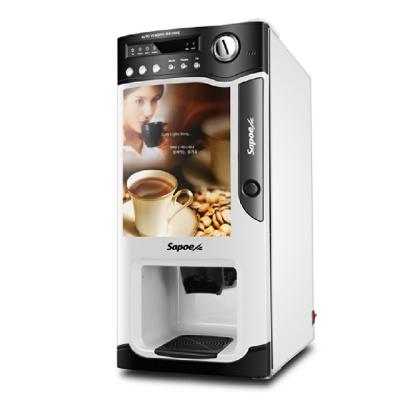 China 1600g X Latest Design Coin Operated Water Vending Machine 3 Drink Selections European Hot 3 Coffee Machine for sale