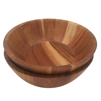 China Sustainable New Product Natural Salad Fruit Vegetable Acacia Bowl for sale