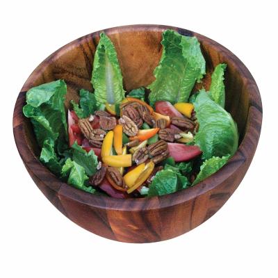 China Sustainable Natural Acacia Carved Wood Bowl With High Quality for sale