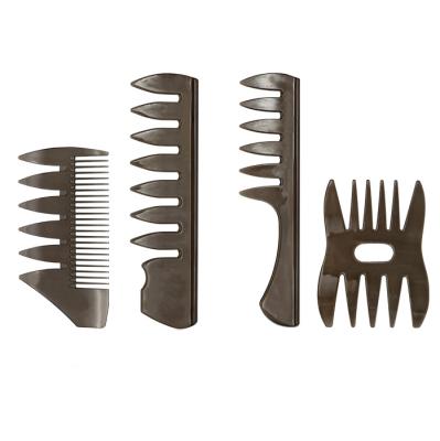 China Wholesale Salon Men's Beard Styling Barber Comb Wide Tooth Hair Comb Set for sale