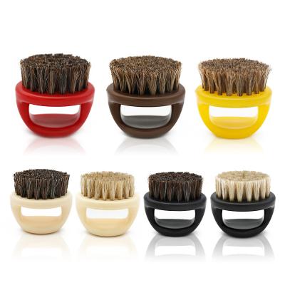 China Eco-friendly Plastic Portable Horse Hair Beard Brush Razor Shaving Brush for sale