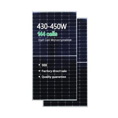 China Solar Power System 450w Most Efficient Half Cell PV Solar Panel Module Supplier for sale