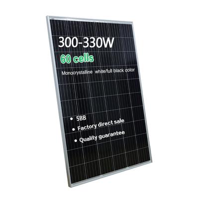 China New Design 60 Mono Solar Cells Products 330w Photovoltaic Module 300 Watt Price Bangladesh Solar Power Panel for sale