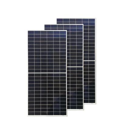 China Bifacial glass solar panel module placas solares 440w 450w double solar panel 144 perc double cells glass mono for sale