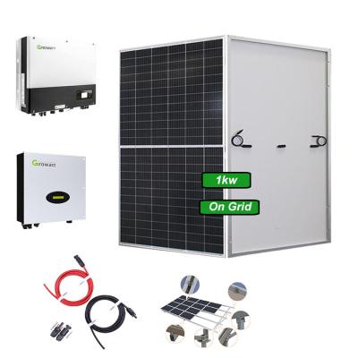 China Home 1000w Pv Solar Panel Panels Solar 5000w 5kw Solar Power System Home for sale