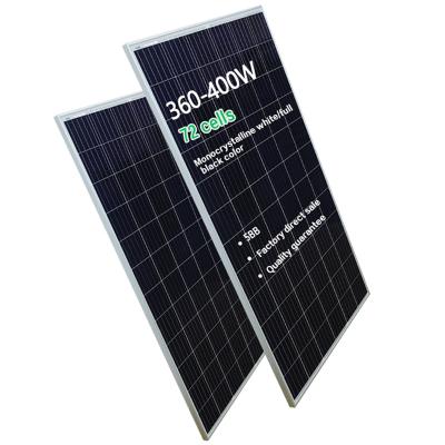 China Products 370w Solar Module Good Quality 400watt 12v Mono Solar Panel for sale